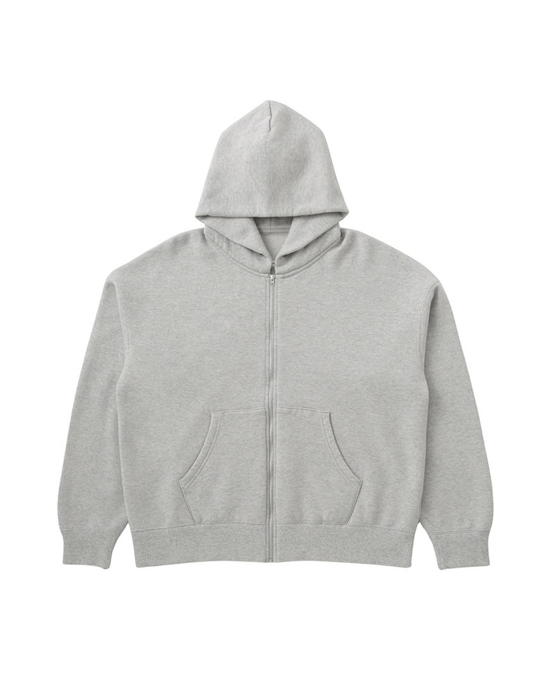 JUMBO SB HOODIE F.Z. (FINE WOOL) GREY 1