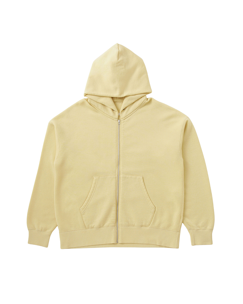 JUMBO SB HOODIE F.Z. (FINE WOOL) YELLOW 1