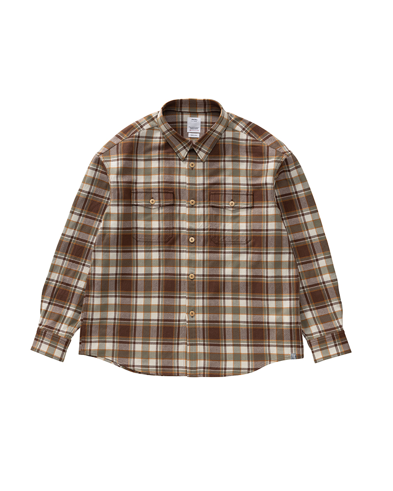 LUMBER CHECK L/S BROWN 1