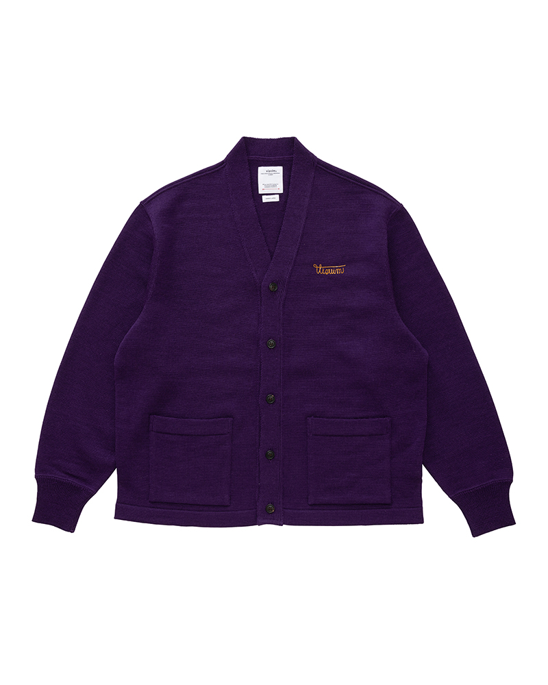 SELMER LONG CARDIGAN PURPLE 1