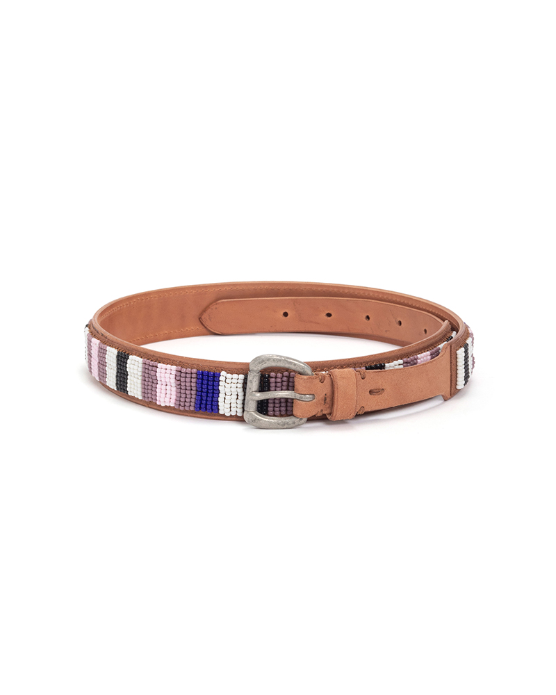 BEADS BELT 30MM NATURAL W30