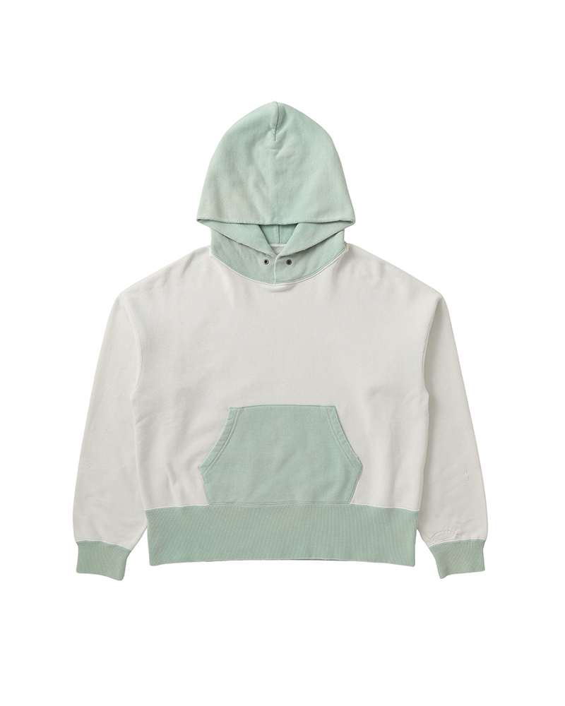 FELLOW HOODIE P.O. 2-TONE CRASH LT.GREEN 1