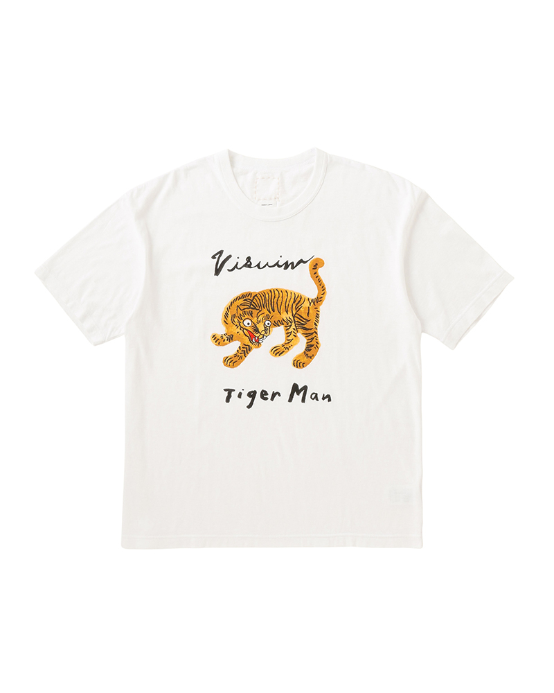 JUMBO TEE S/S TIGER MAN WHITE 1