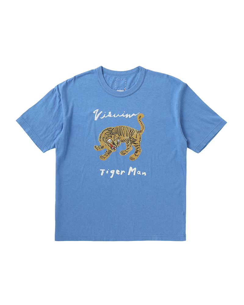 JUMBO TEE S/S TIGER MAN BLUE 1