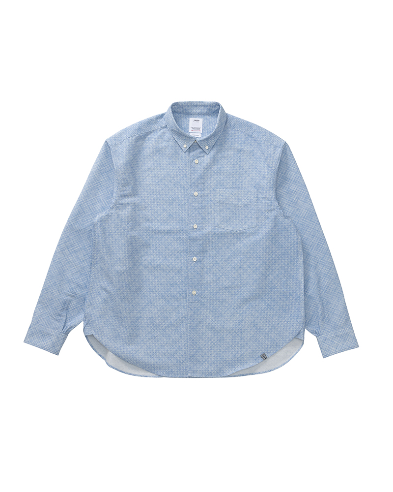 BEILER OX SHIRT L/S BLUE CHECK 1