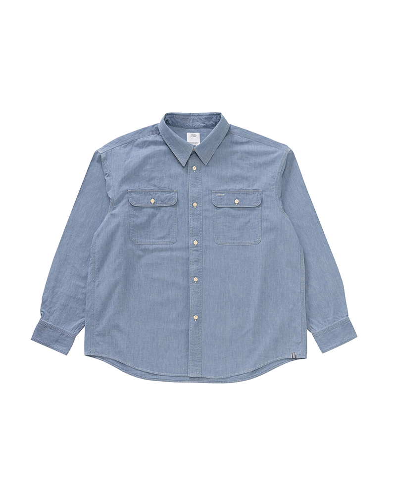 LANGER CHAMBRAY L/S LT.INDIGO 1