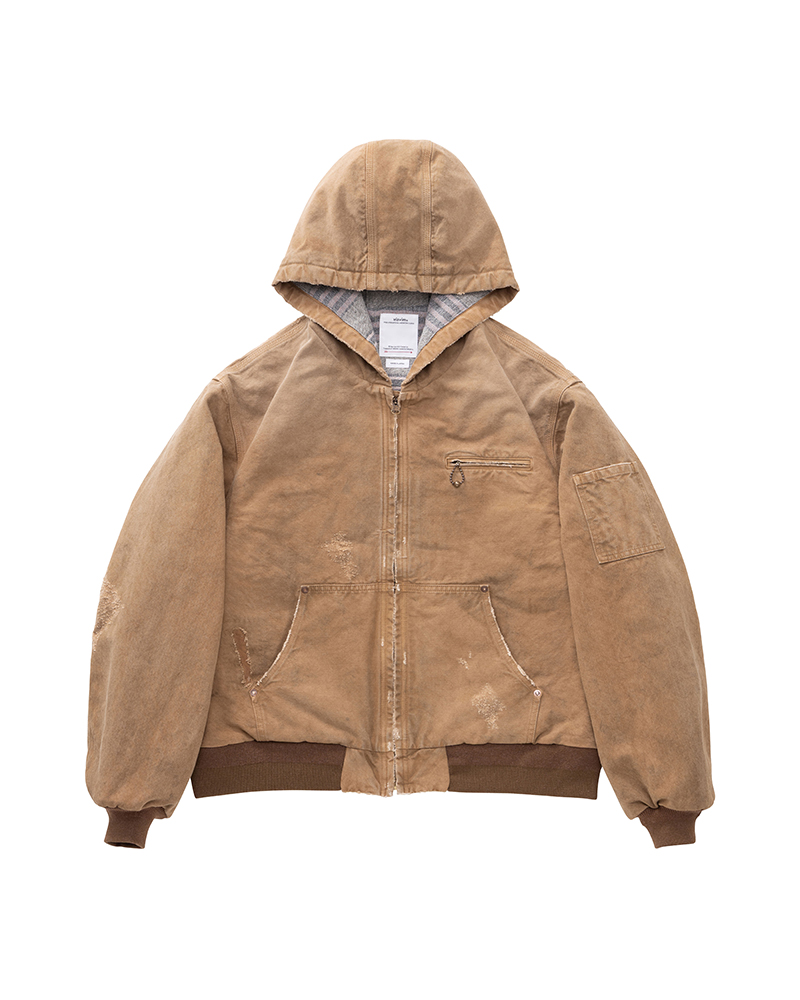 COOPER HOODIE F.Z. JKT LT.BROWN 1