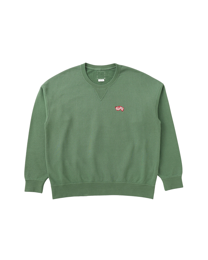 JUMBO SB SWEAT L/S DMGD GREEN 1