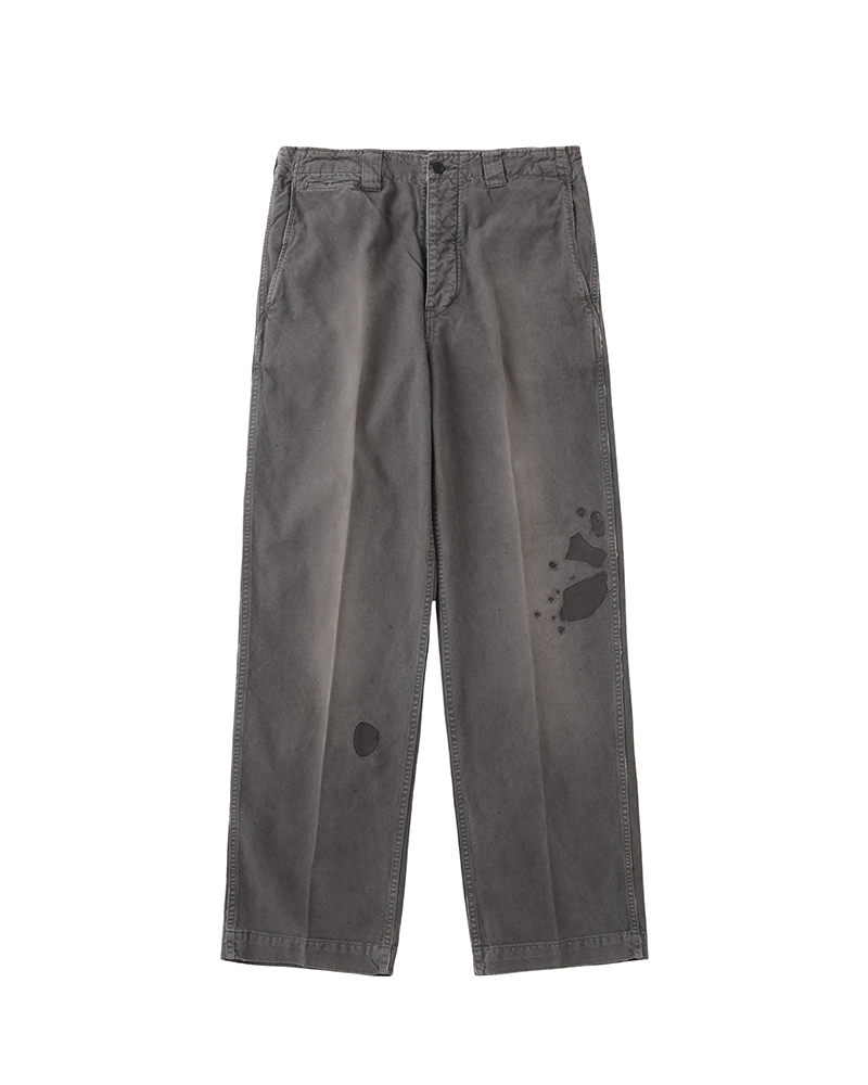 WIDE CHINO PANTS CRASH CHARCOAL 1