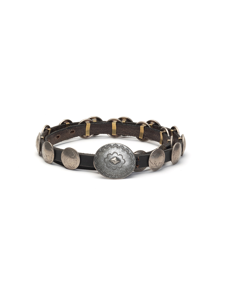 CONCHO BELT 12MM W BLACK -