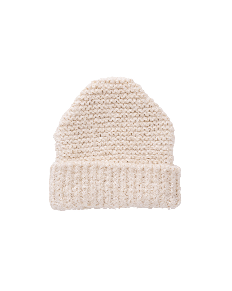 KNIT CAP (MAWATA) W IVORY -