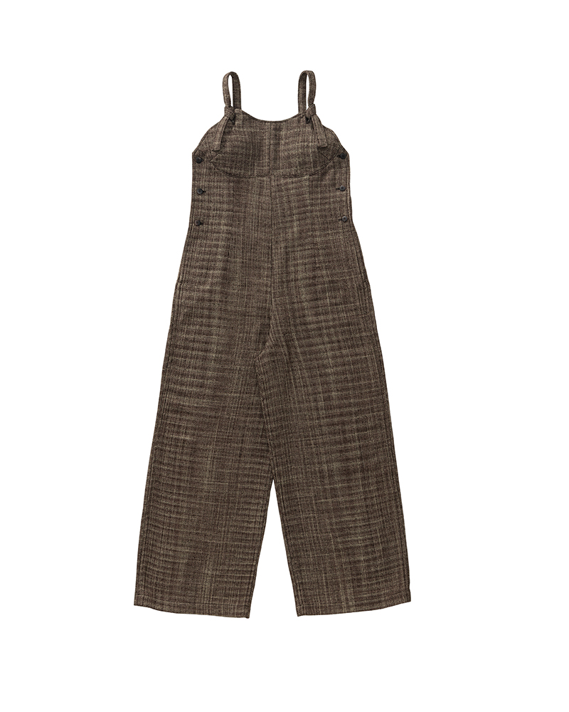 OVERALLS (SILK DENIM) W BROWN 00