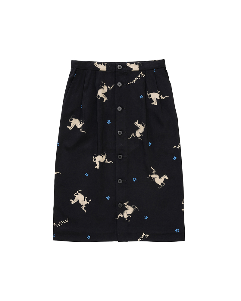 B.D. SKIRT W BLACK 00