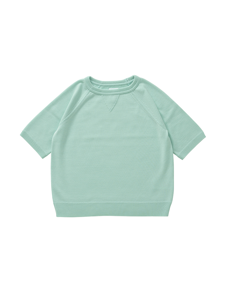 CREW KNIT S/S W LT.GREEN 0