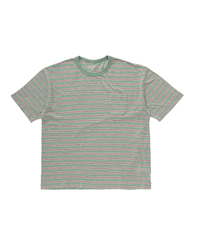 JUMBO BORDER TEE S/S (FINE WOOL)