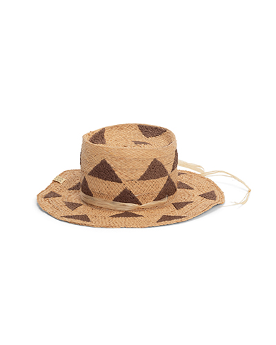 RAFFIA BOATER HAT W