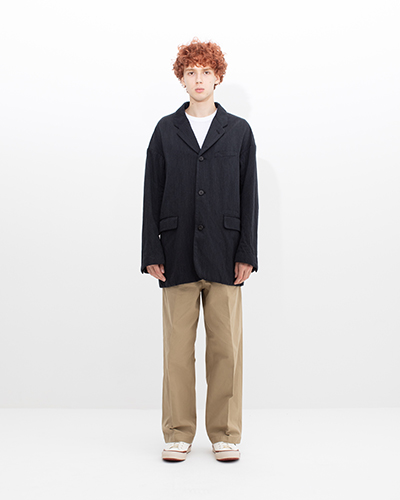GALEN WOOL JKT PINSTRIPE