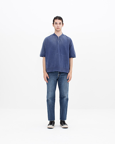 MONDO HENLEY ZIP S/S CRASH